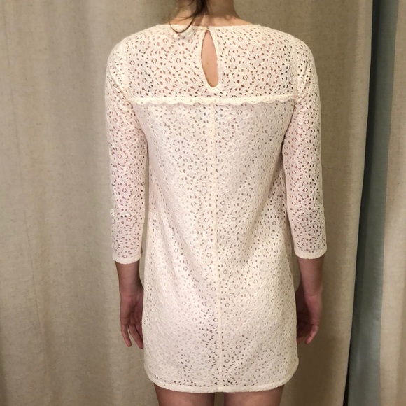 Jack wills white long sleeve lace dress - Picture 2 of 3